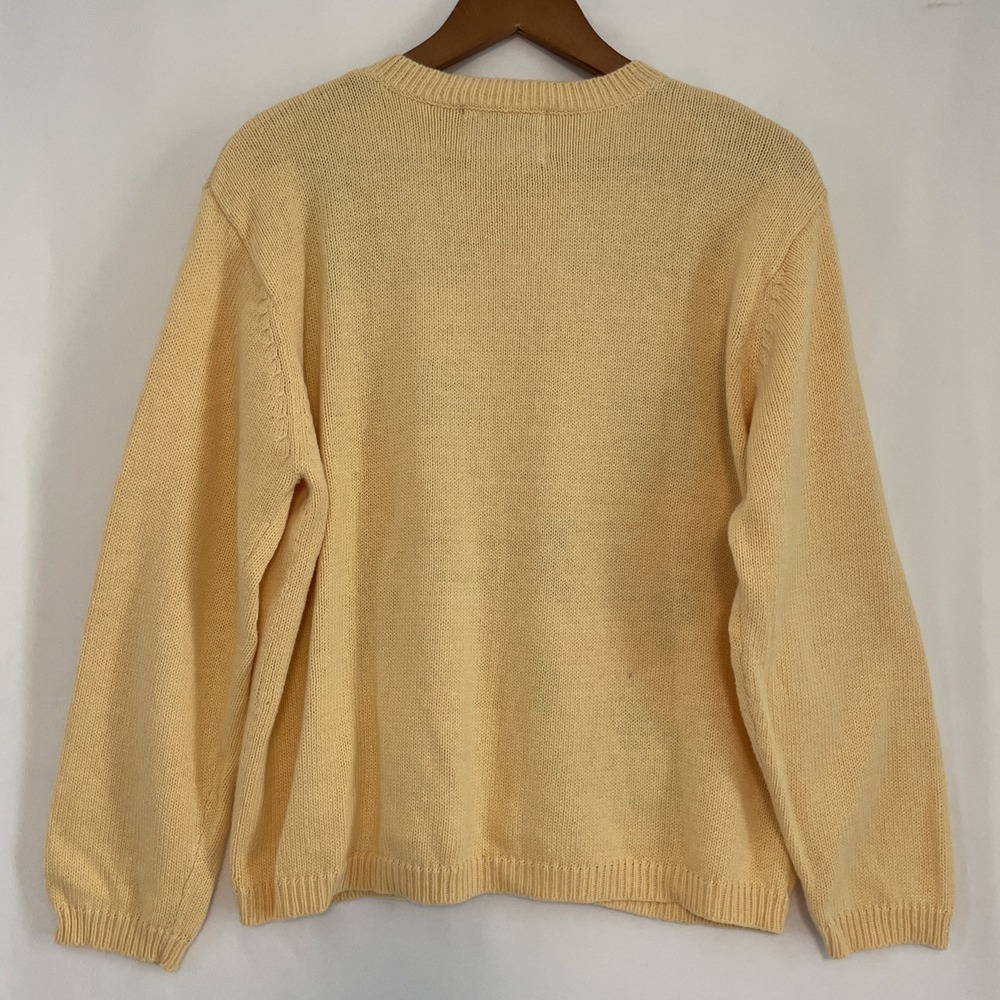 Vintage Heirloom Collectibles Cardigan Sweater USA Hearts Cottagecore Granny L - Picture 8 of 13